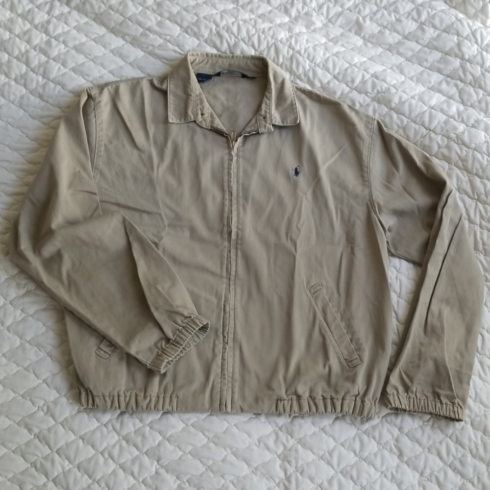 Vintage Polo Ralph Lauren Tan Jacket Large